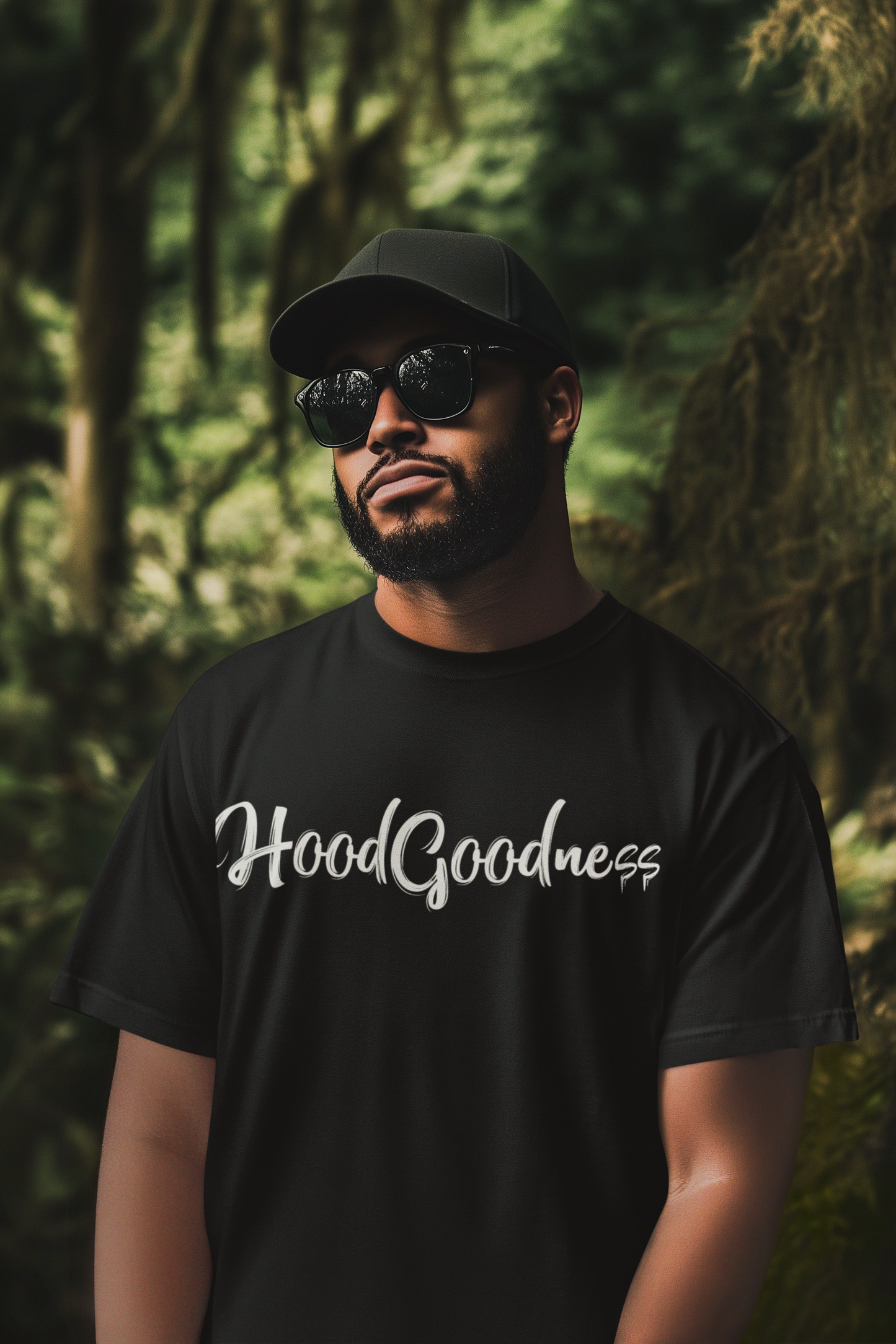 Hoodgoodness Black T-Shirt