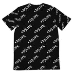 #DJLIFE Black All Over Print T-Shirt