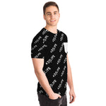 Black #DJLIFE All Over Print Pocket T-Shirt