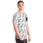 #DJLIFE White All Over Print Pocket T-Shirt