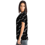 #DJLIFE Black All Over Print T-Shirt