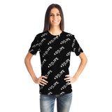 #DJLIFE Black All Over Print T-Shirt