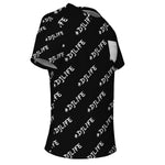 Black #DJLIFE All Over Print Pocket T-Shirt