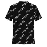 Black #DJLIFE All Over Print Pocket T-Shirt